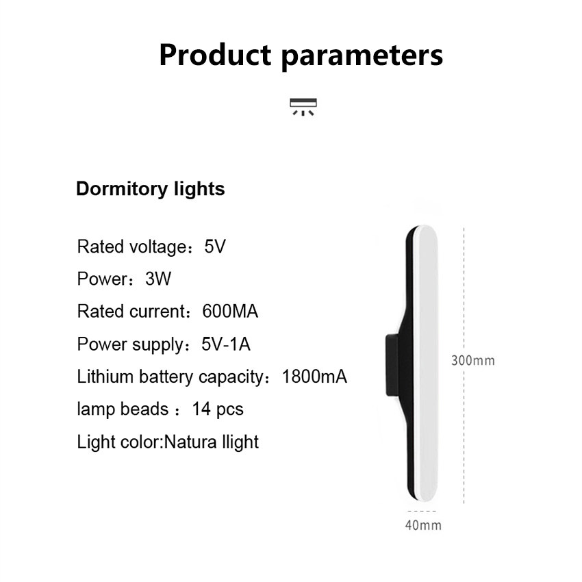 Đèn Bàn LED Treo Nam Châm BASEUS Cảm Ứng Không Dây Đèn Treo Đèn Nhà Bếp Bàn Học Đọc Sách Phòng Ngủ Đèn Sạc USB Độ Sáng Điều Chỉnh Được