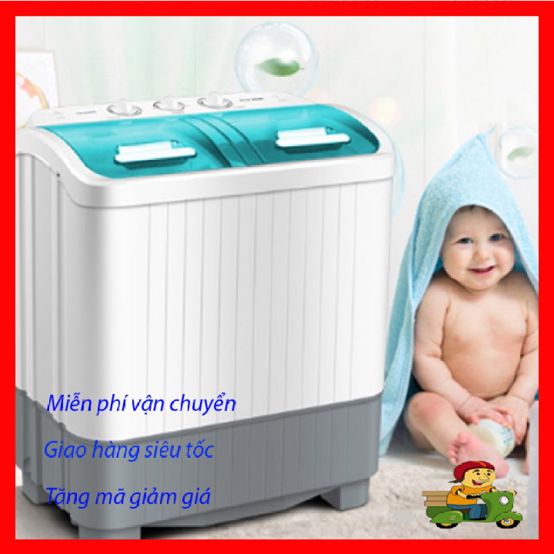 Bảng giá Giấy giặt mini 2 lồng cao cấp, tiện ích 5.6 kg đồ, công suất 380w, Chuyên dùng giặt quần áo em bé, quần áo lót, Máy giặt có đủ các chế độ ngâm, xả, vắt Điện máy Pico
