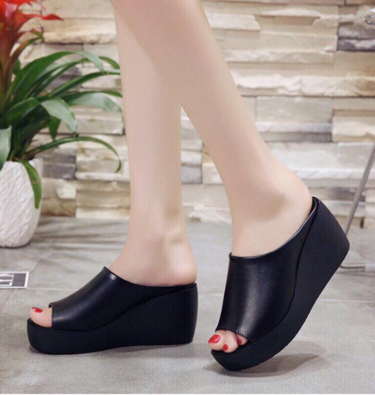 [HCM]Dép đế xuồng da thật cao cấp