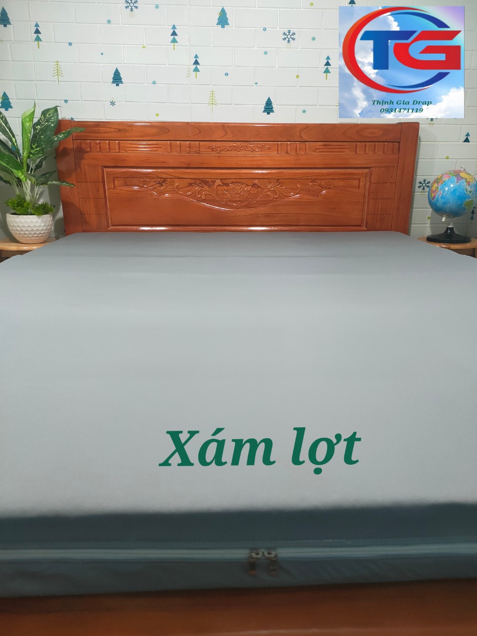 Áo bọc 2 mặt nệm ( Thun 1 màu cao cấp )