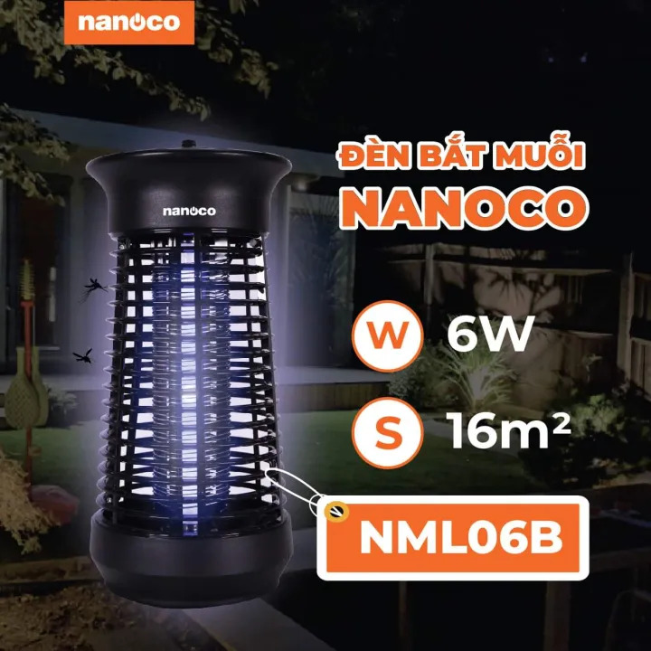 Đèn bắt muỗi côn trùng cao cấp 6w Nanoco NML06B