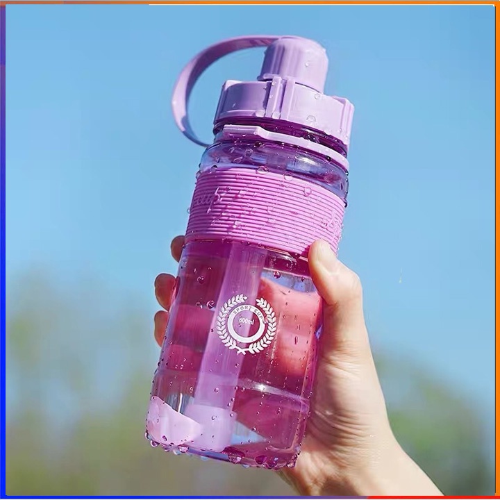 Bình đựng nước 1400ml dễ thương có vạch