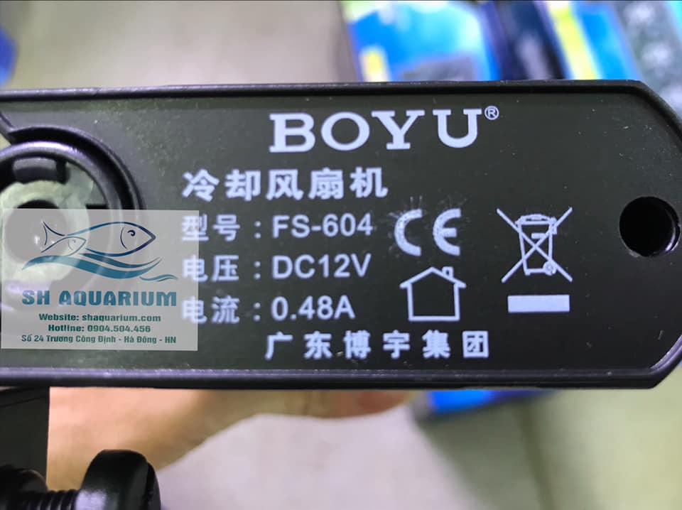 [HOÀN TIỀN 10%]QUẠT LÀM MÁT BOYU FS - 604