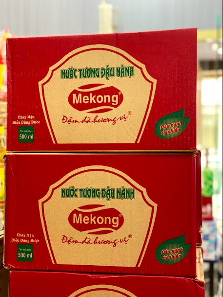 ( Lốc 6 chai ) Nước tương Đầu Bếp Đỏ Mekong 500ml