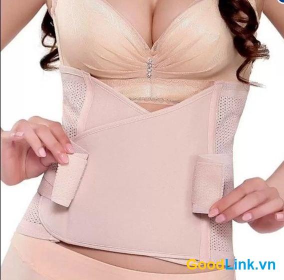 [HCM]Đai nịt bụng giảm mở làm thon eo Hàn Quốc 2 lớp cotton