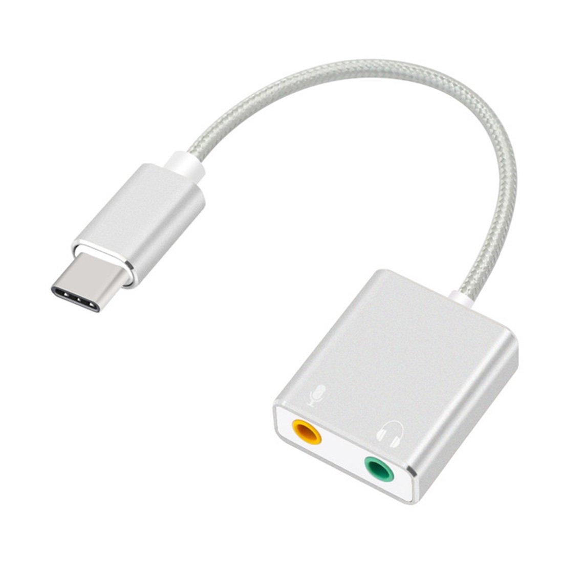 Dây chia mic và loa từ cổng Type C - Usb sound 7.1 Type C ( Dây )