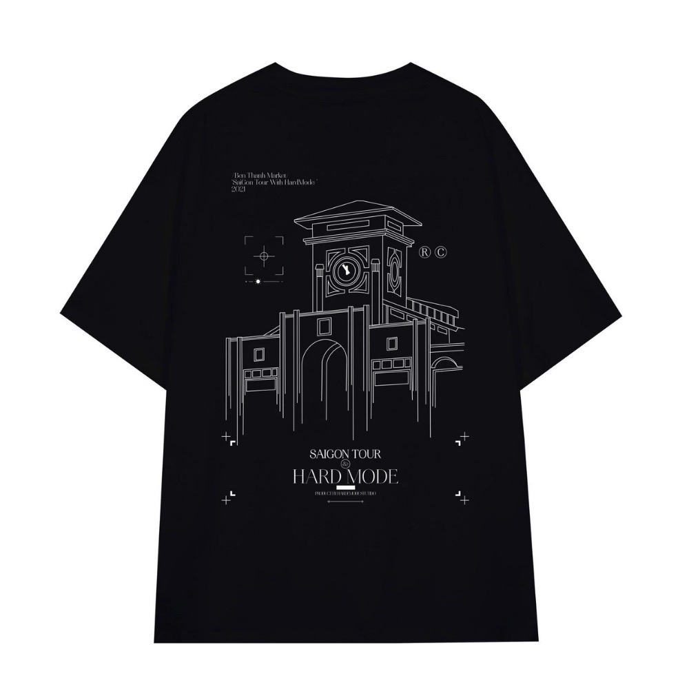 Áo Thun HARDMODE Saigon Chính Hãng - Đen/Trắng
