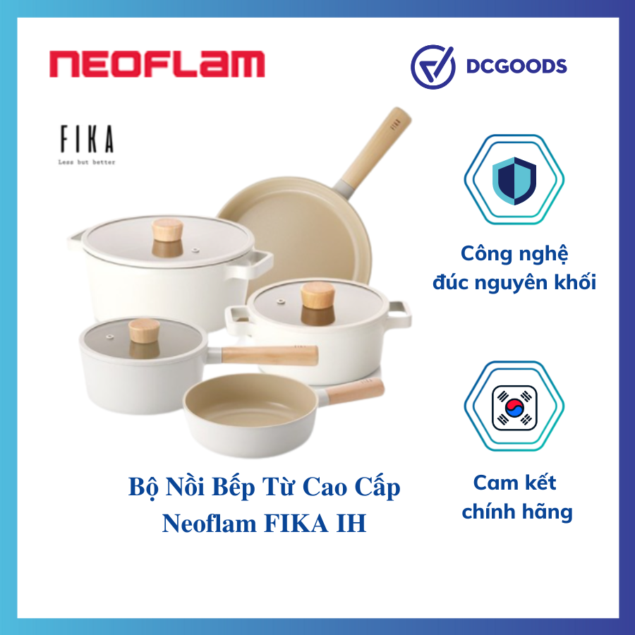Bộ 5 nồi neoflam fika hàn quốc.