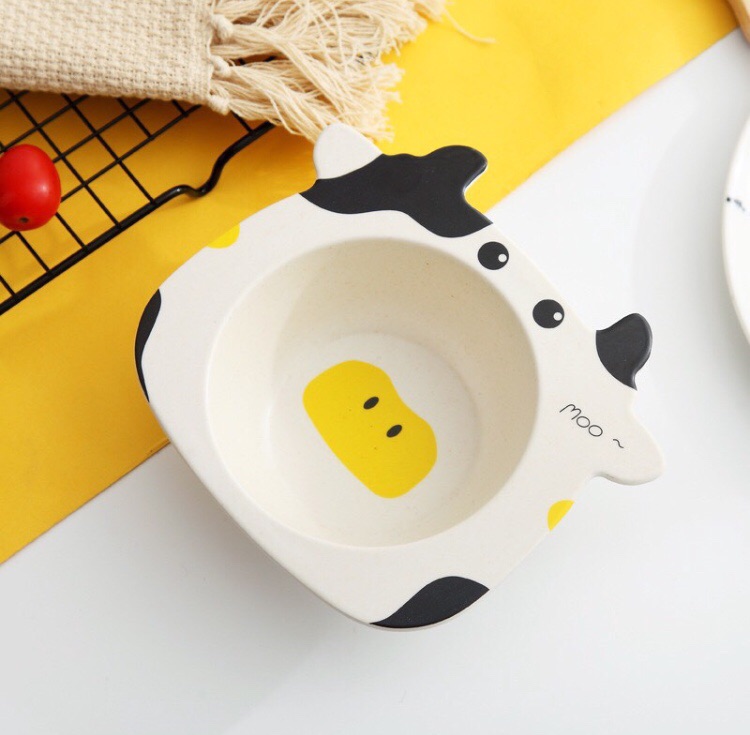 Bát ăn dặm lúa mạch hình thú ngộ nghĩnh cho bé