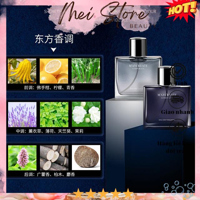 [GIẢM 5% ĐƠN 129K][HCM]Nước hoa nam Maycreate Gather Beauty Cologne Perfume For MEN 55ml
