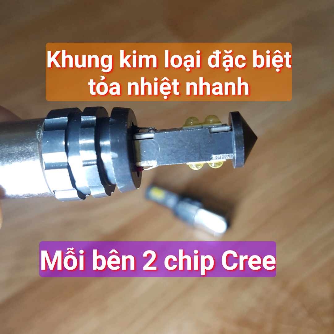 Bóng đèn Lùi De xe Ôtô chip Led Cree USA