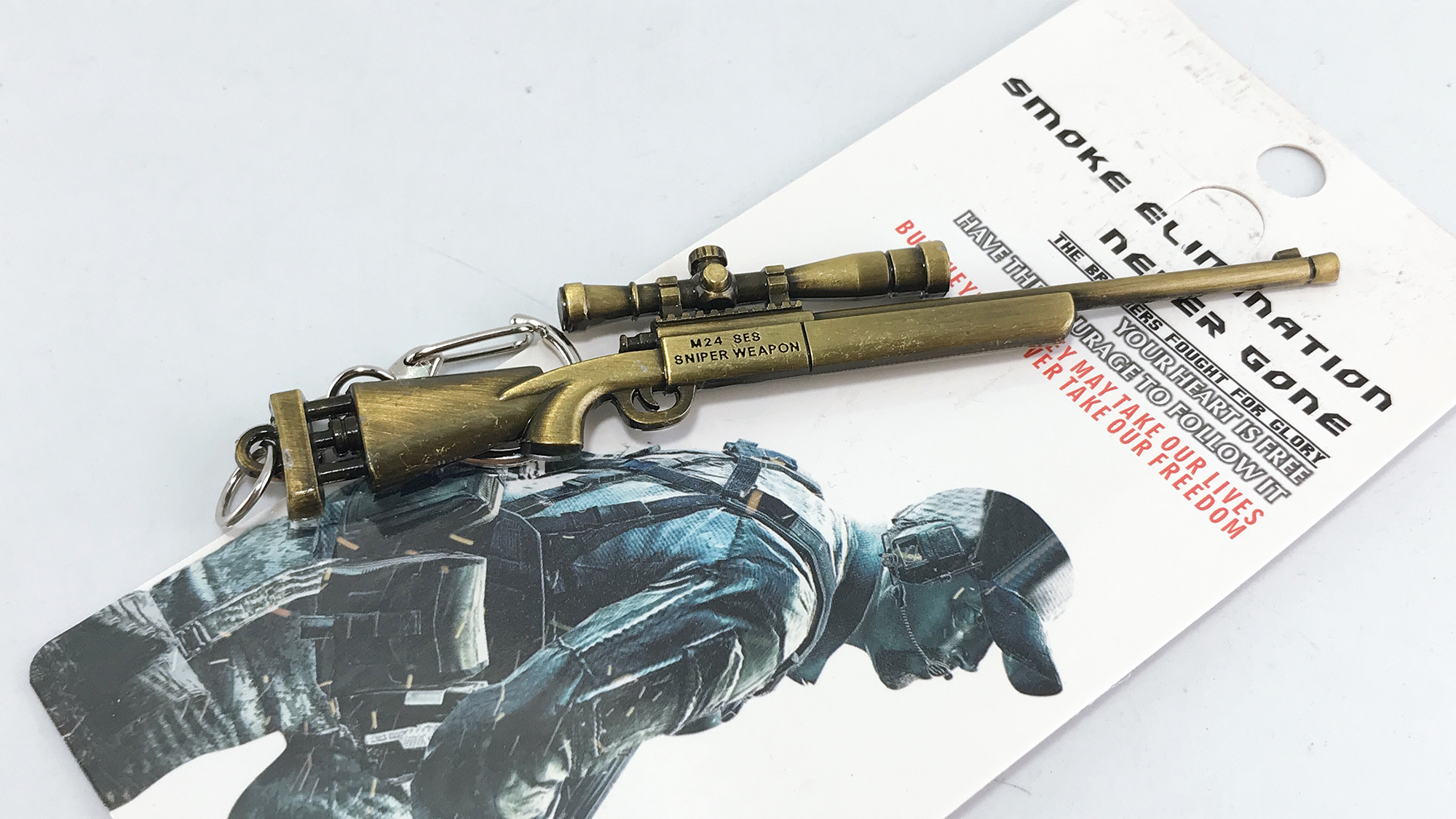 Móc Khóa Xi Mạ Mô Hình M24 Pubg Đẹp Chắc Chắn