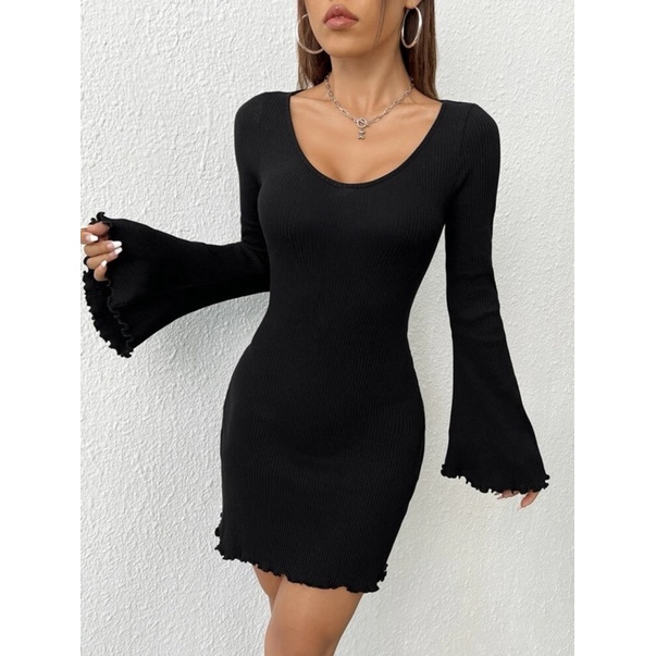 [ SIZE LỚN BIGSIZE 55Kg-100Kg ] MS4 ĐẦM THUN GÂN TAY LOE CUỐN BIÊN