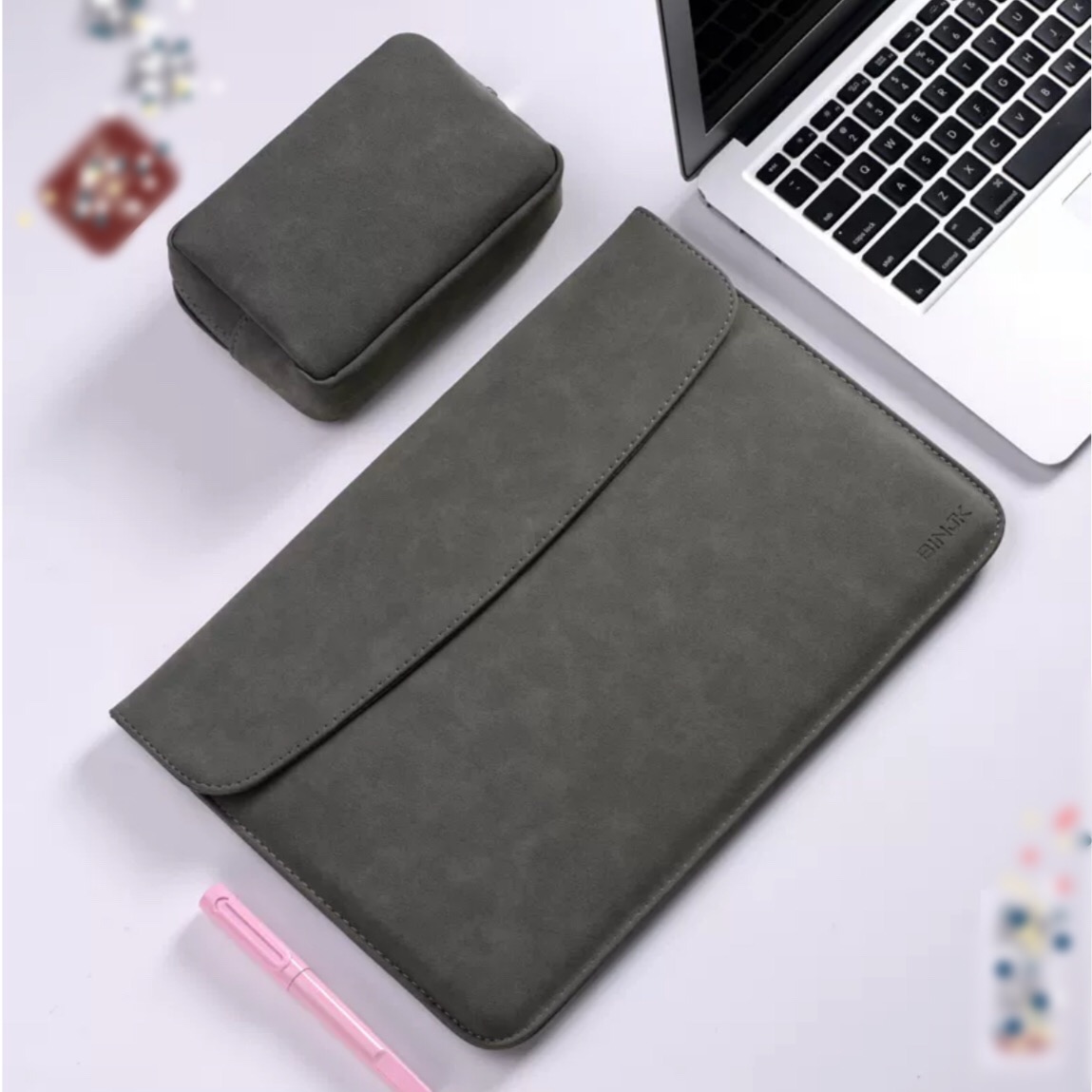 Bao da, túi da chống sốc cho Macbook, Laptop Surface