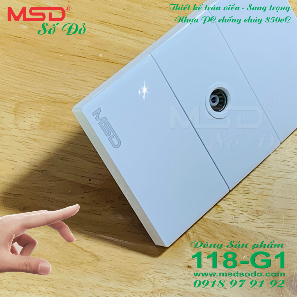 Ổ CẮM  TV ÂM TƯỜNG - RG6/5CFB  75OHM