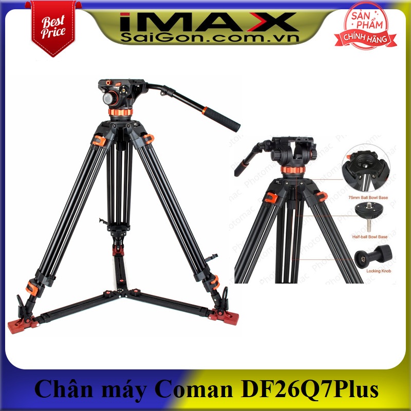 Chân máy quay coman df26q7plus