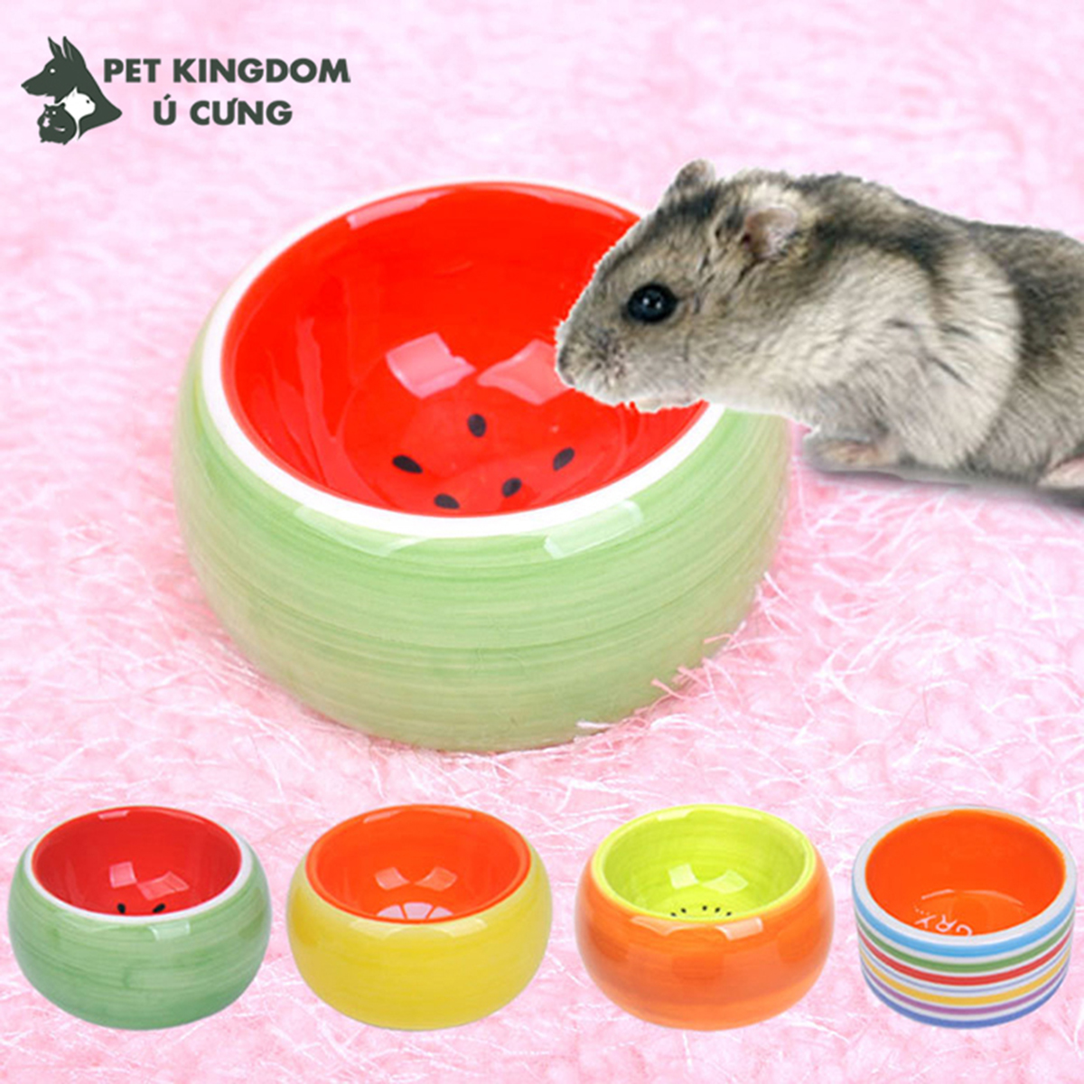 Bát ăn sứ cho hamster và thú cưng nhỏ