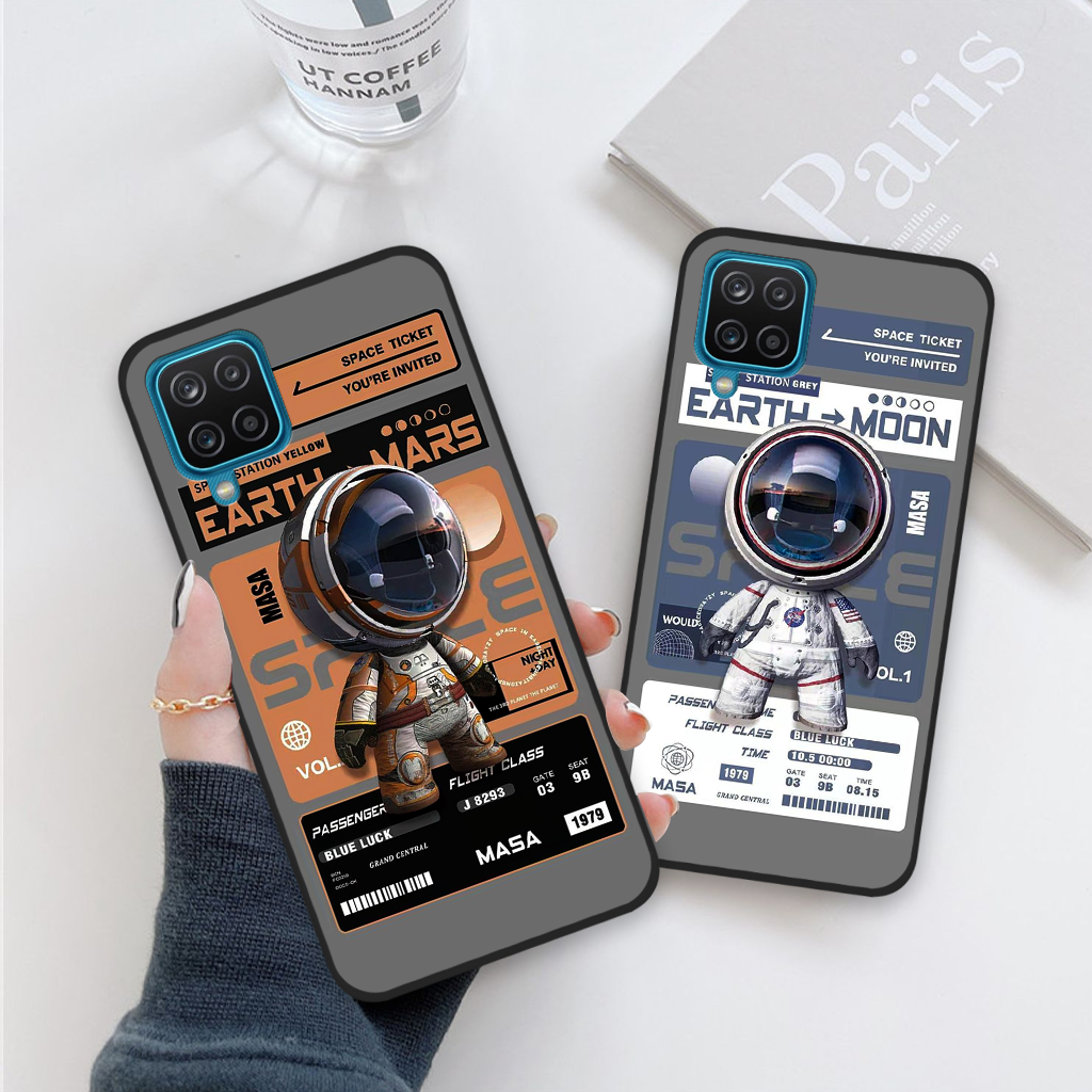 Ốp lưng Samsung Galaxy A12 / M12 phi hành gia astronaut 3D độc đáo