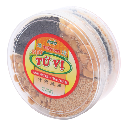[HCM]Kẹo Tứ Vị Tuấn Đạt 180g
