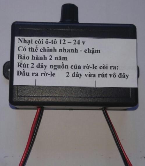 Nhại Còi Ô Tô 12 – 24V