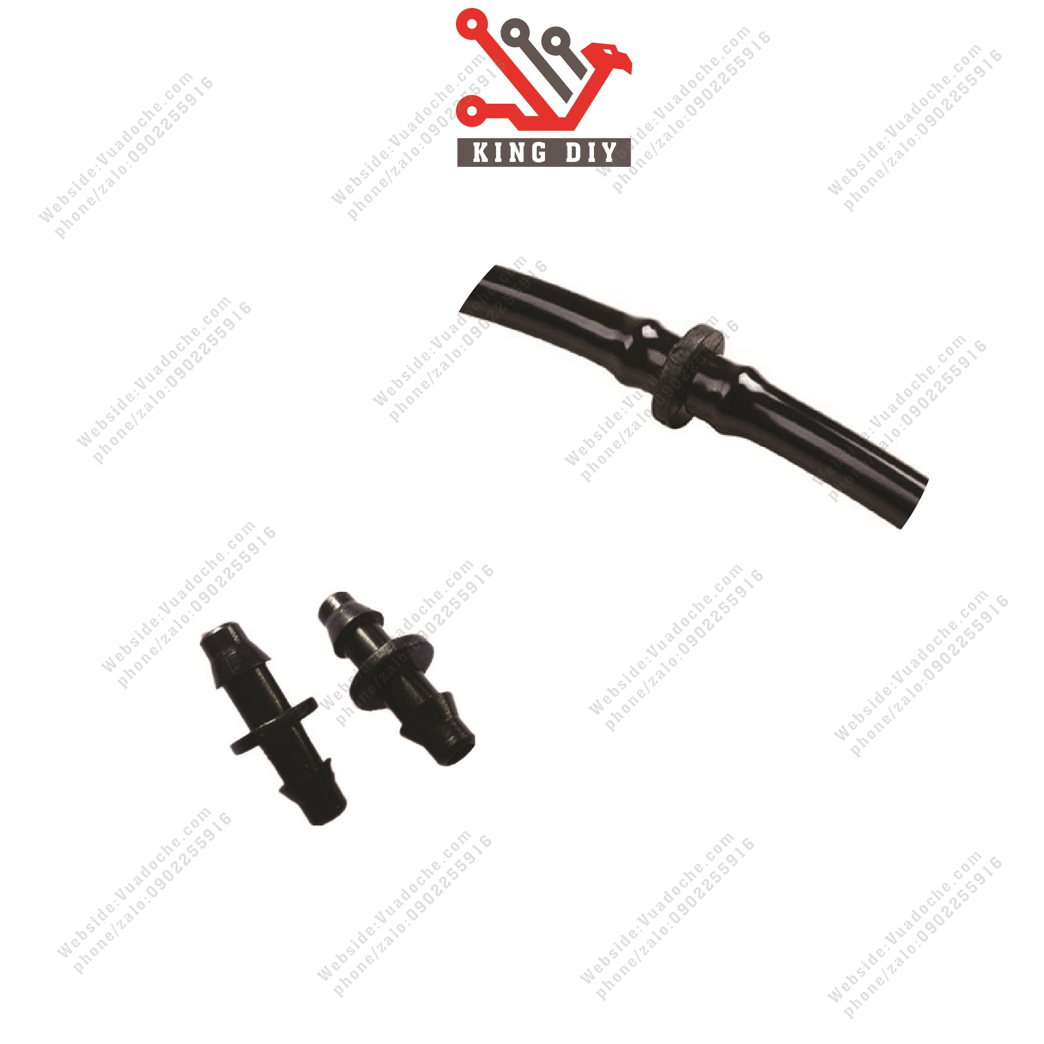 Tê 6mm nối béc phun sương mưa các loại (nối dây mềm 5x7mm hoạc dây phun sượng phi 8)