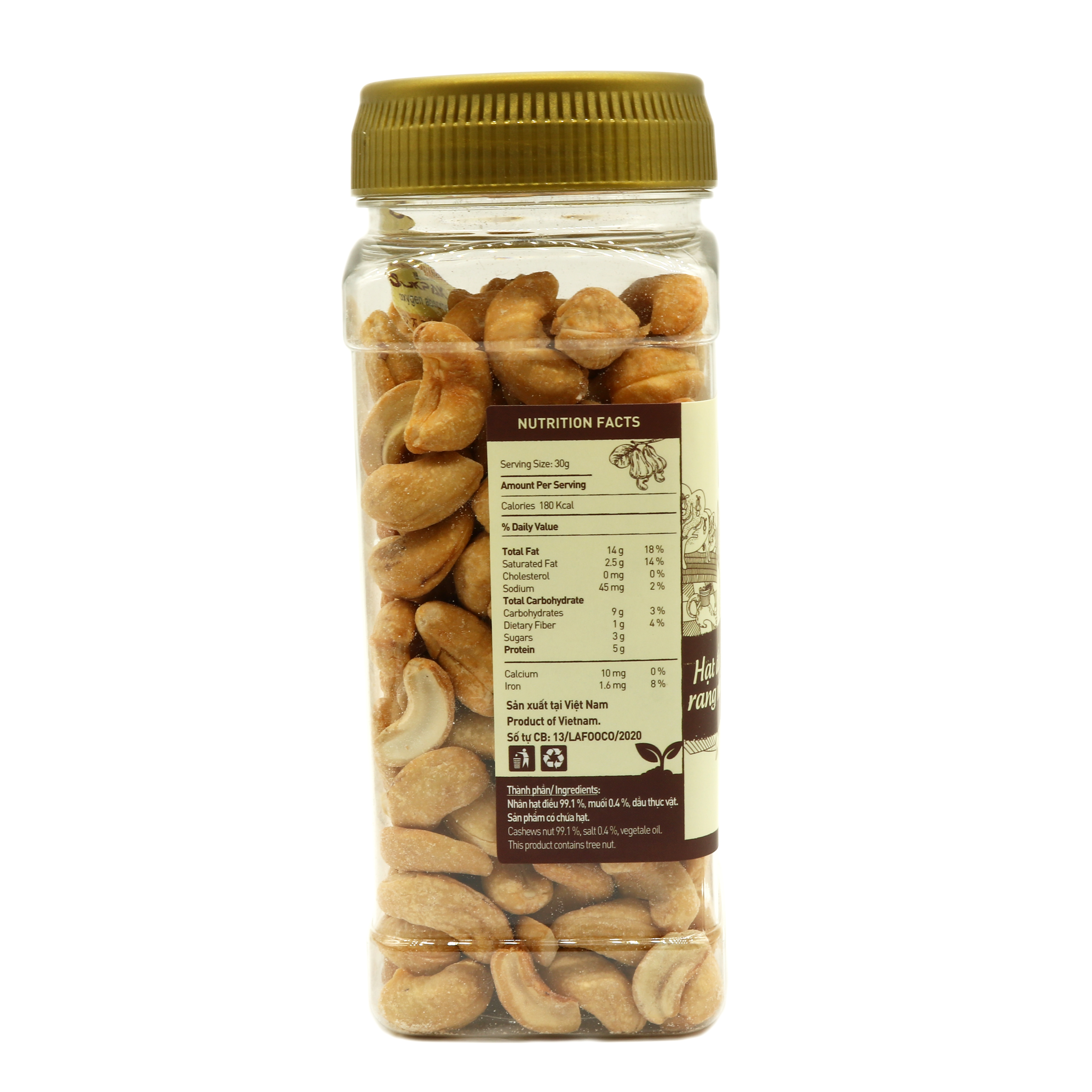 Hạt Điều Rang Muối LAFOOCO 270g