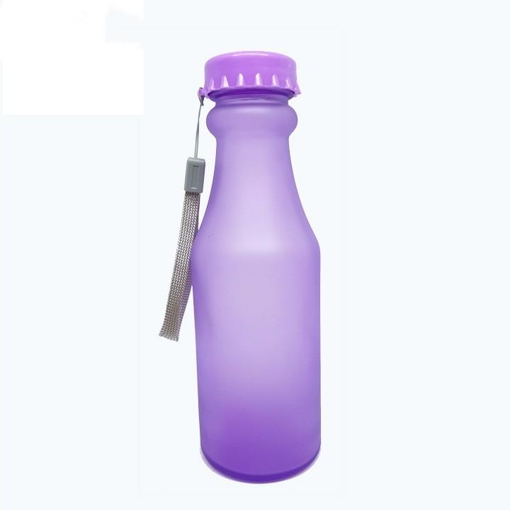 Bình Nước Thủy Tinh Dây Xách Nhúng Mờ 400ML