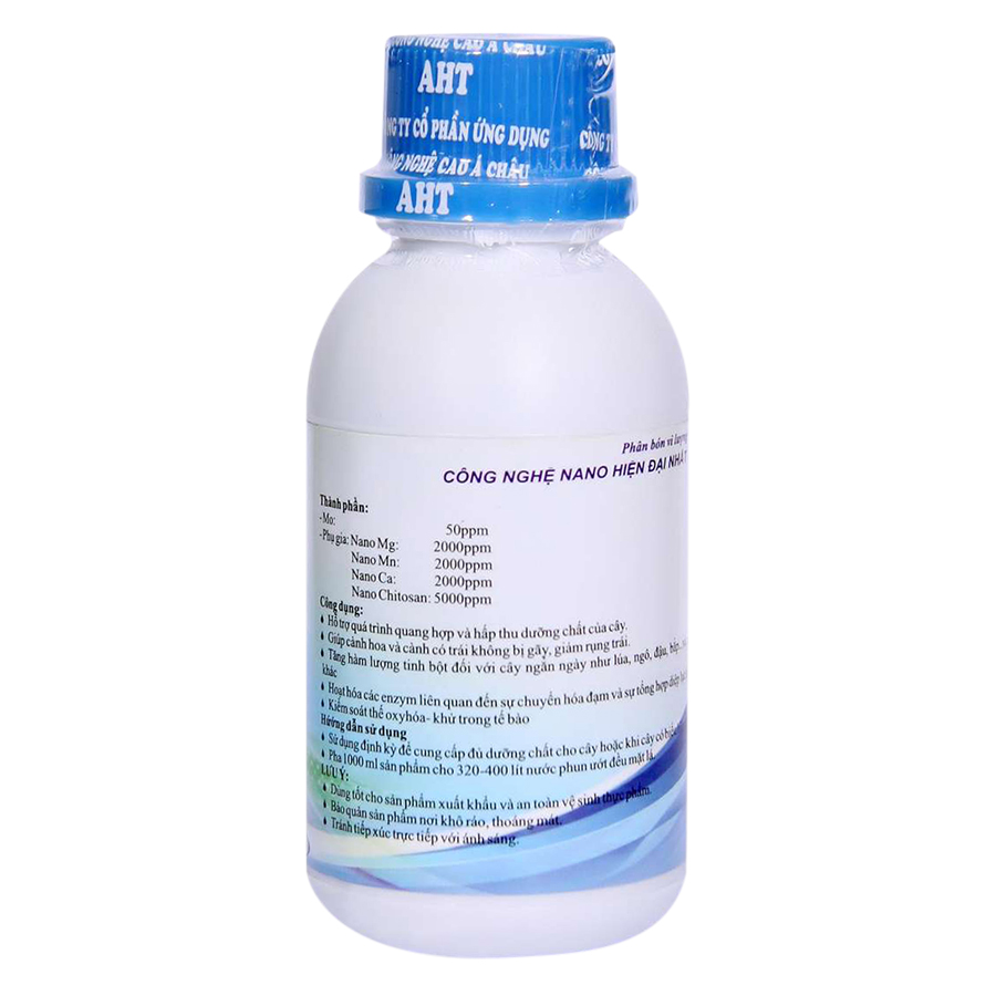 Phân bón vi lượng Nano Mg Mn Ca AHT 100ml/1000ml