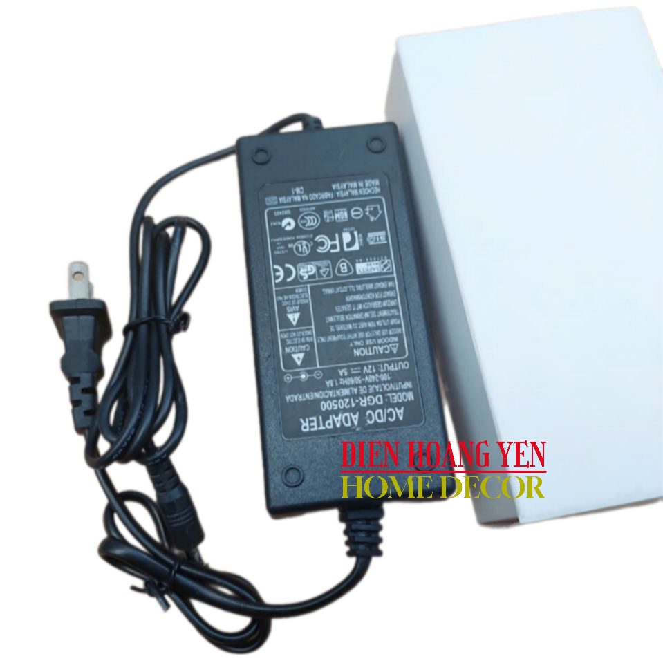 Power Adapter 12V - 5A - 60W Convenient and Versatile