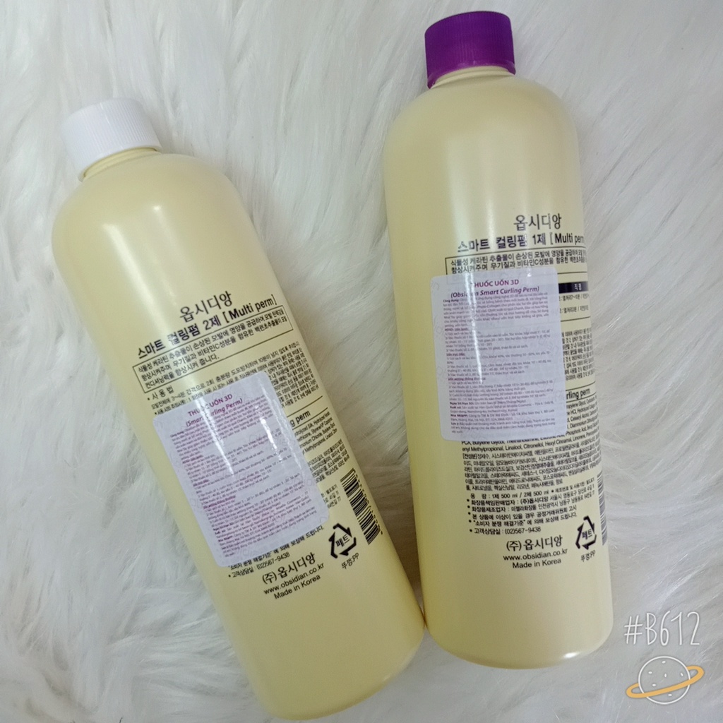 Dập uốn tóc Obsidian 3D hàn quốc căng sóng mềm mại 500ml