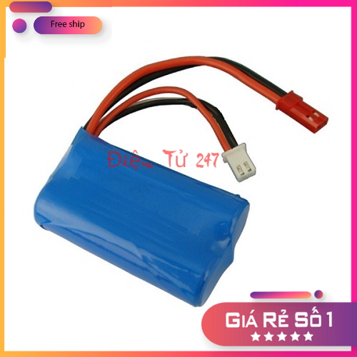 Pin Sạc Lithium 2S 18650 7.4V-8.4V 1500mah