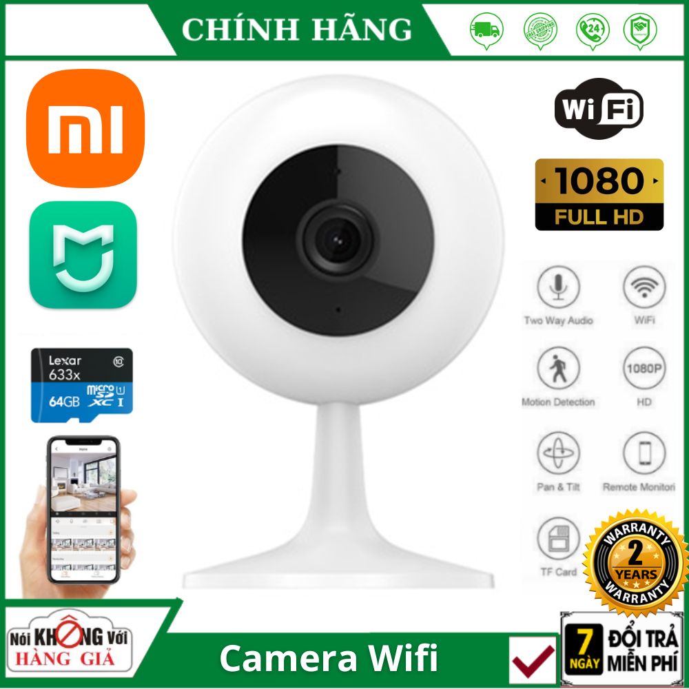 Bảo hành 24 tháng Camera Xiaomi Xiaobai C1 1080P Wifi Đàm thoại 2