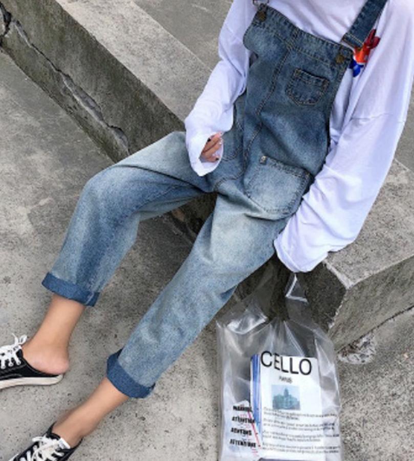 [HCM]Quần yếm jean dài YD21 C163