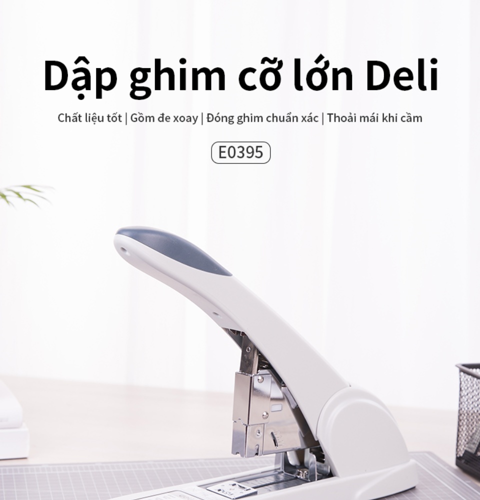 Dập ghim đại 240 tờ deli e0395