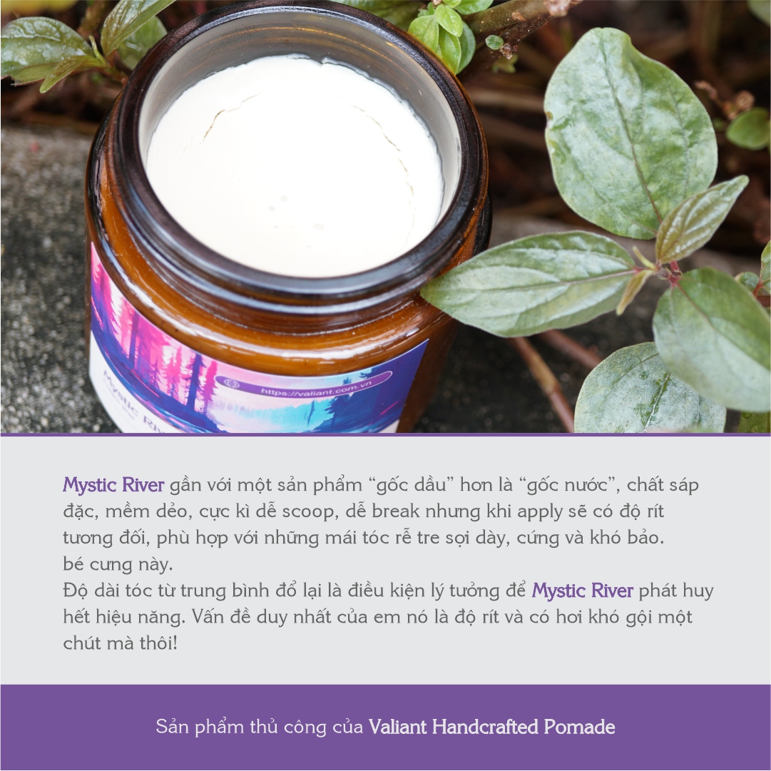 Sáp vuốt tóc Valiant - Mystic River - Cream Wax - 113g