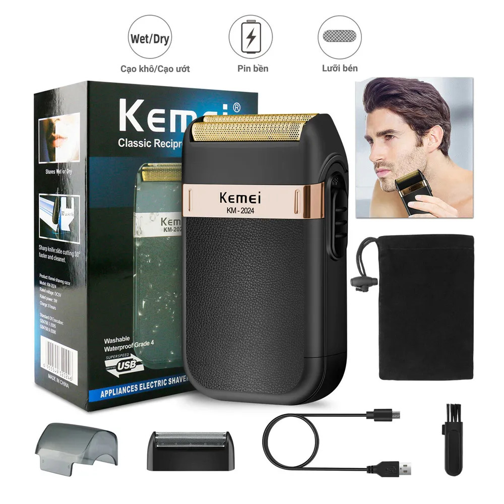 Máy cạo râu km - 2024 kemei