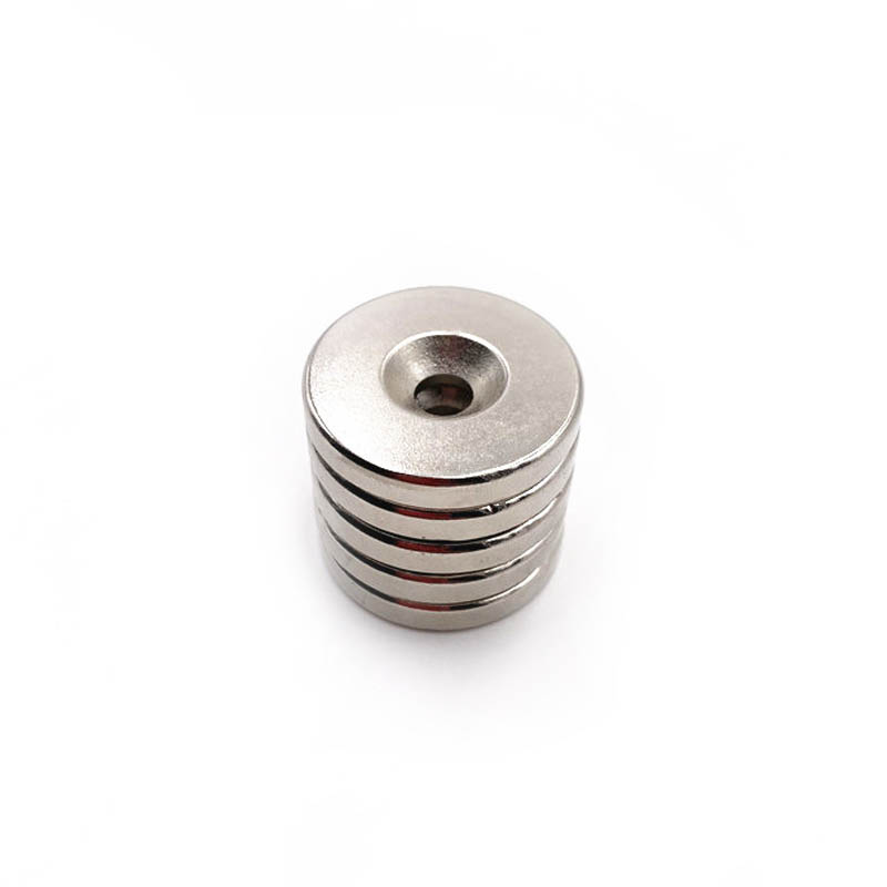 Nam châm viên 30x5 lỗ 5mm có lỗ bắt vít
