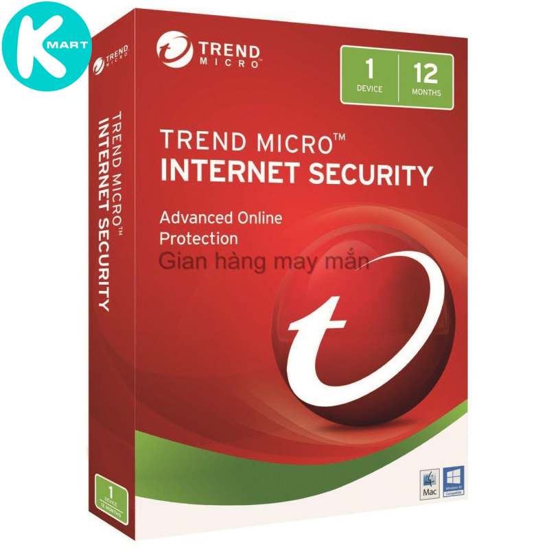 Bảng giá Phần Mềm Diệt Virus Trend Micro Internet Security Bản Quyền 1 PC 12 Tháng - Hàng chính hãng Phong Vũ
