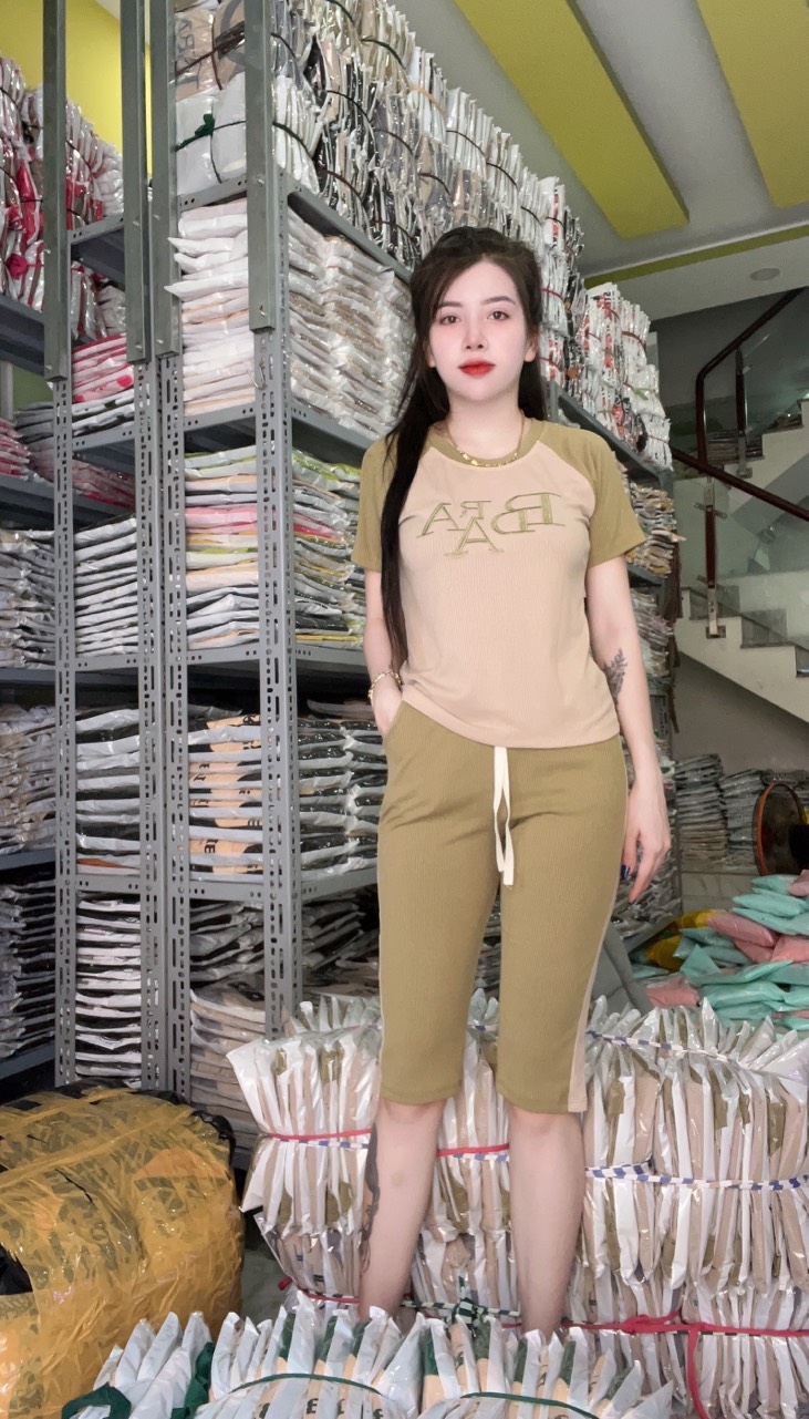 SET BỘ ĐỒ LỬNG NỮ THUN COTTON MẶC NHÀ CỰC ĐẸP