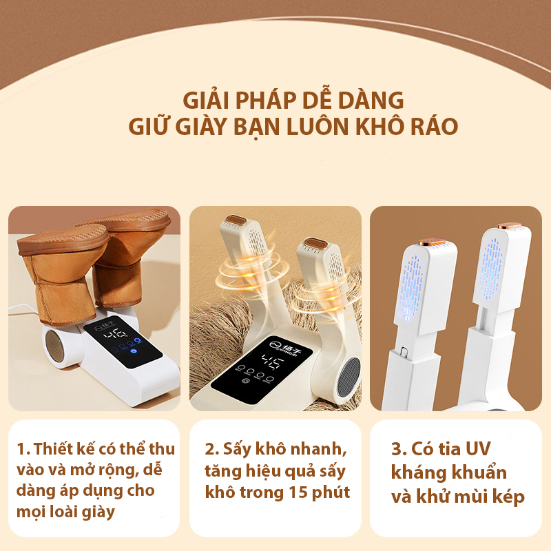 Máy sấy khô giày khử mùi cao cấp Pitek