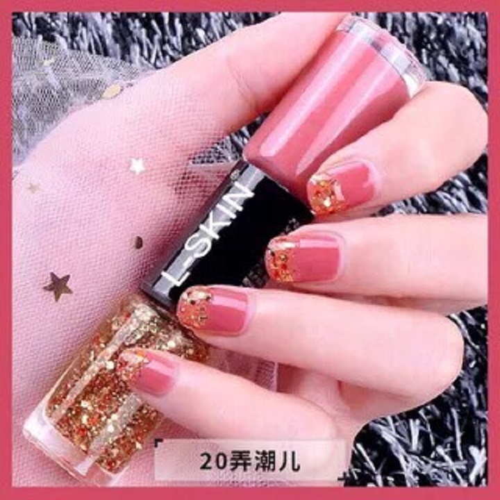 Sơn móng tay 2 đầu nhũ lì  nhanh khô