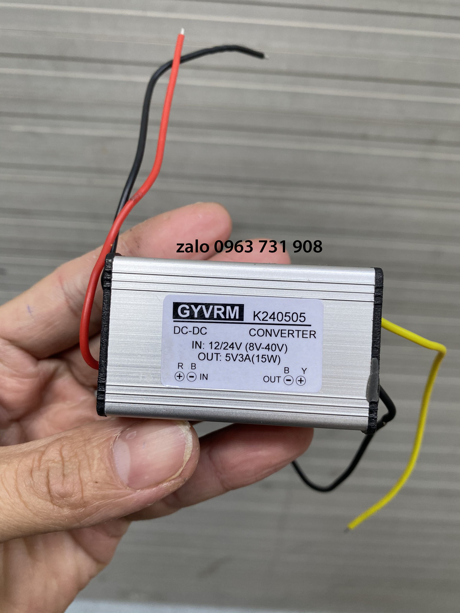 Bộ chuyển đổi nguồn 12V xuống 5V 3A loại xịn