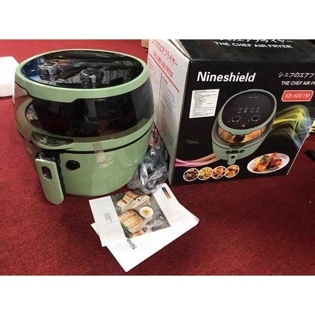 nồi chiên không dầu nine shield 8l