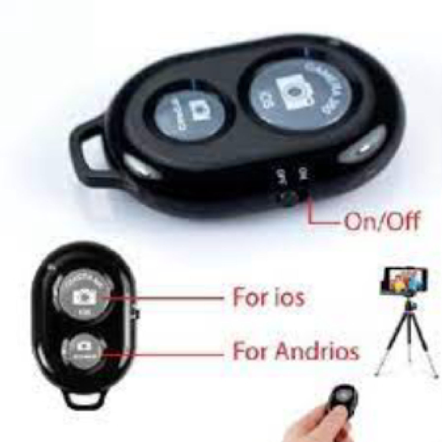 Remote Bluetooth hỗ trợ chụp ảnh và quay video