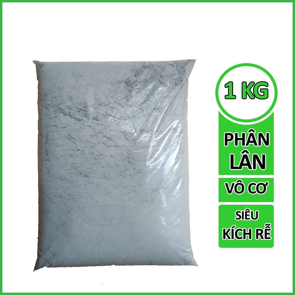 1kg Phân Lân dạng bột dùng ủ phân + bón gốc, hạ phèn, khử chua đất