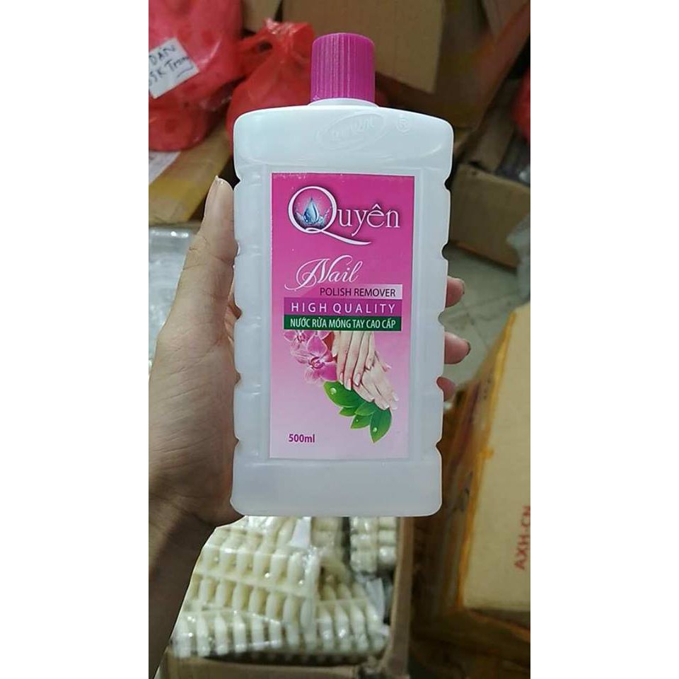 Nước rửa móng tay aceton Quyên 500ML