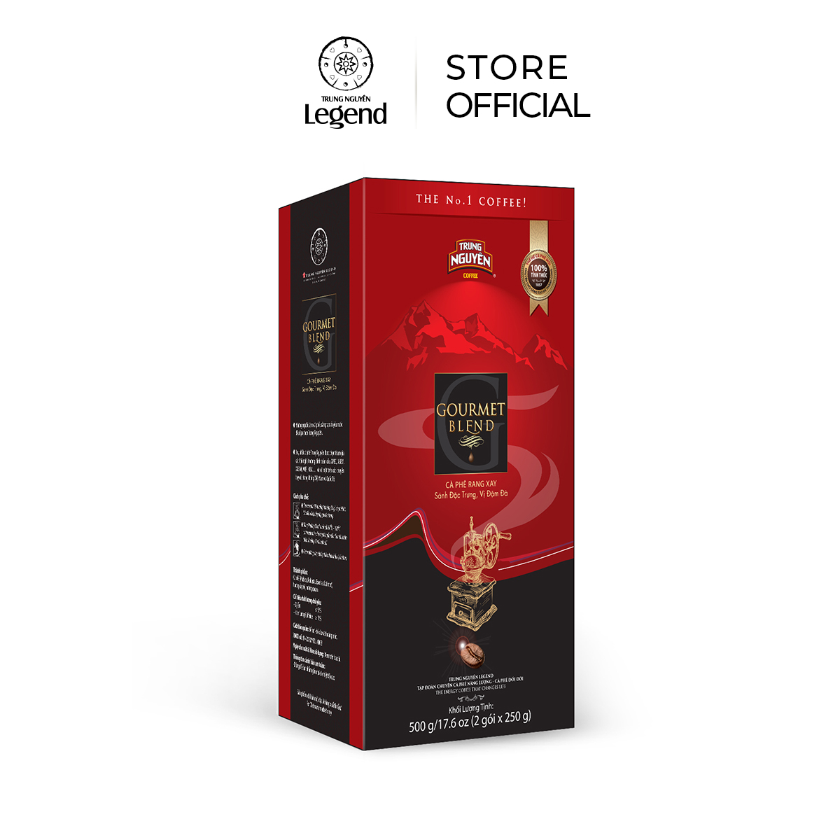 Trung Nguyên Legend Cà Phê Rang Xay Pha Phin Gourmet Blend - Hộp 500gr
