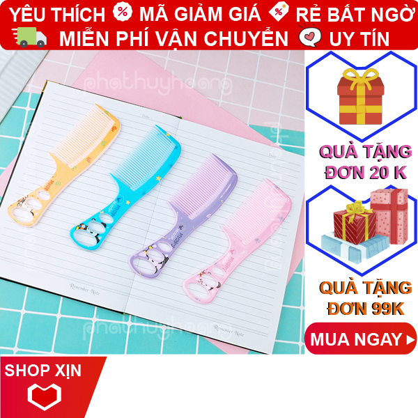 Lược cầm tay họa tiết đáng yêu mẫu nhỏ giá rẻ ✓Lược tạo kiểu tóc ✓Lược chải tóc ✓Lược chải tóc ✓Lược chải đa năng ✓ Phát Huy Hoàng