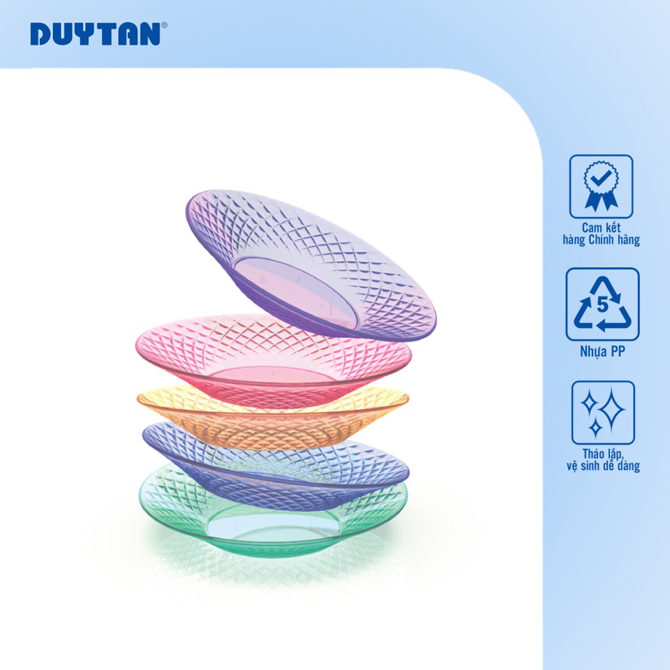 Dĩa Trong Duy Tân size 2T4 - 2T6 Đựng Thực Phẩm Bắt Mắt