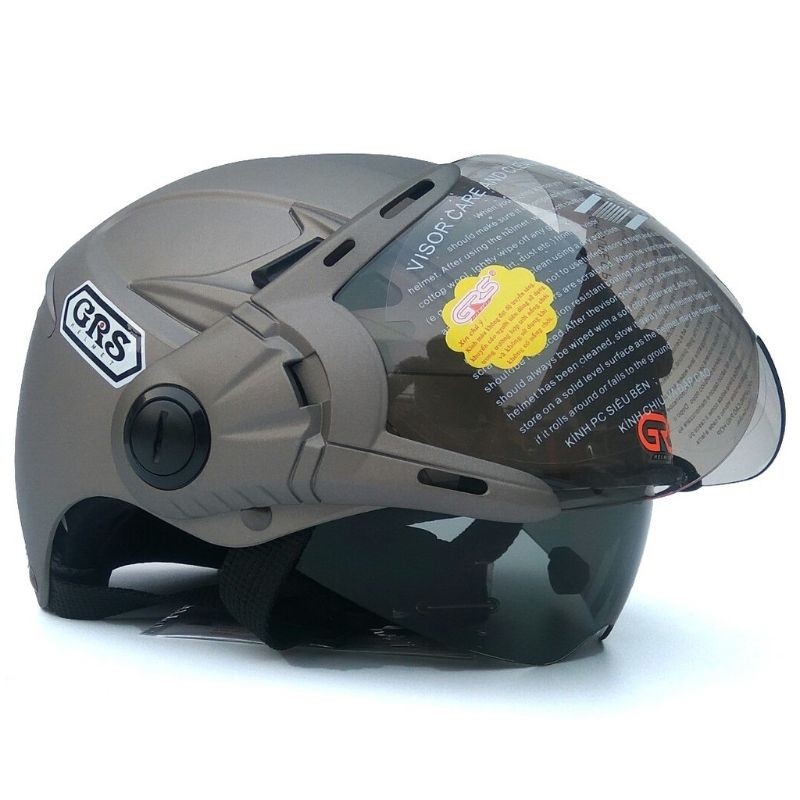 Mũ bảo hiểm kính âm GRS A966k 2 kính